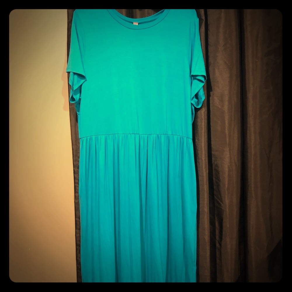 Honeyme Dress Turquoise Size 3x NWOT